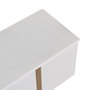 Nordure Onera Mueble para TV Blanco y Dorado